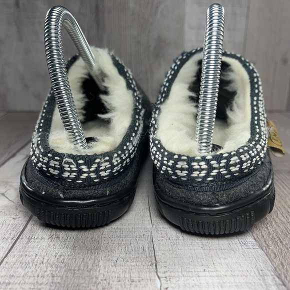 Emu Ridge Australia Women's Mule Slippers Slip on Shoes Merino Wool Gray Size 7 - Picture 10 of 12